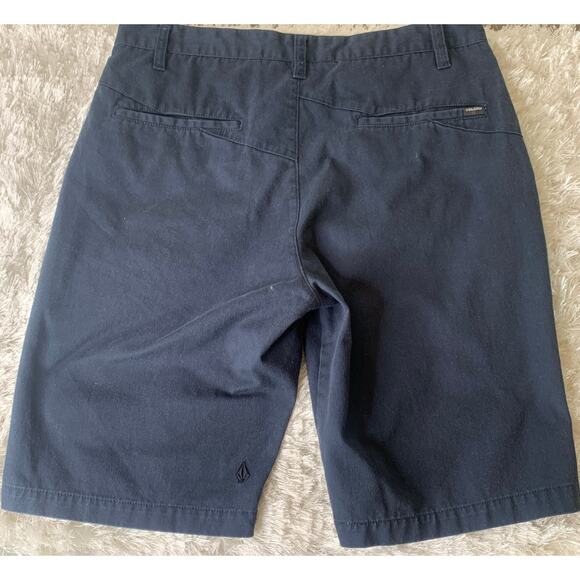 Volcom Dark Blue Long Skater Shorts Sz 32 - Picture 2 of 6
